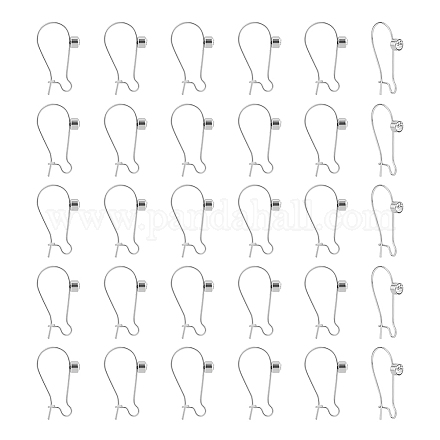 Unicraftale 30Pcs 304 Stainless Steel Hoop Earrings Findings STAS-UN0049-86-1