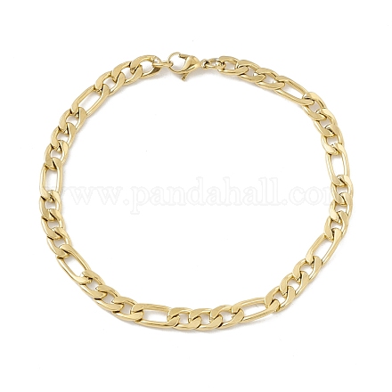Placage sous vide 304 bracelet chaînes figaro en acier inoxydable pour hommes femmes STAS-E001-07G-1