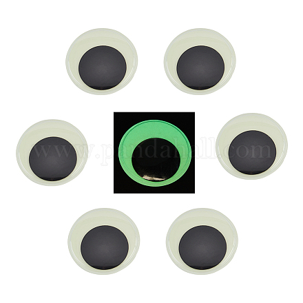 Cabujones de ojos saltones con movimiento de plástico luminoso de arricraft DIY-AR0002-94-1