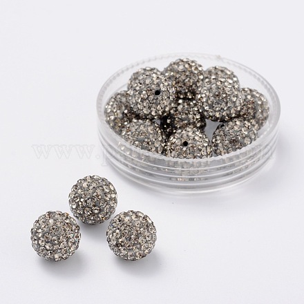 Pave Disco Ball Beads RB-Q195-10mm-215-1