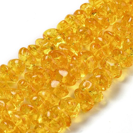 Brins de perles d'ambre imitation résine RESI-Z017-02A-1