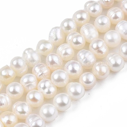 Natural Cultured Freshwater Pearl Beads Strands PEAR-N013-04A-1