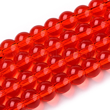 Прозрачные стеклянные бусины X-GLAA-T032-T6mm-09-1