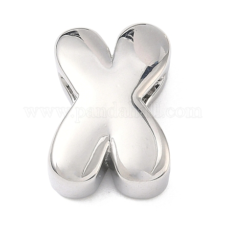 Латунные бусины с инициалами&nbsp;KK-B167-27P-01X-1