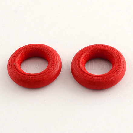 Donut Wooden Linking Rings WOOD-Q014-15mm-01-LF-1