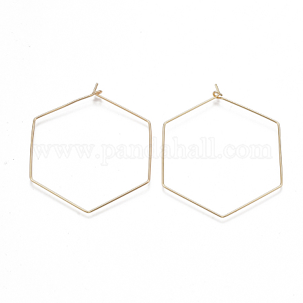 Brass Earring Hooks X-KK-T038-424B-G-1