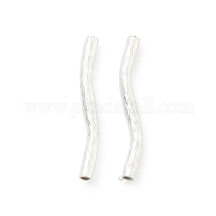 Латунные волнистые трубчатые бусины&nbsp;KK-H532-36B-S-1