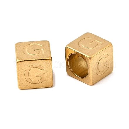 Европейские бусины из нержавеющей стали 304 STAS-D382-02G-G-1