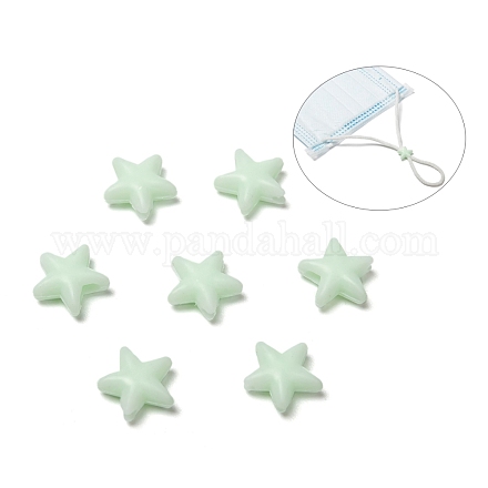 Serrure de cordon en plastique pvc étoile pour cache-bouche KY-D013-01I-1