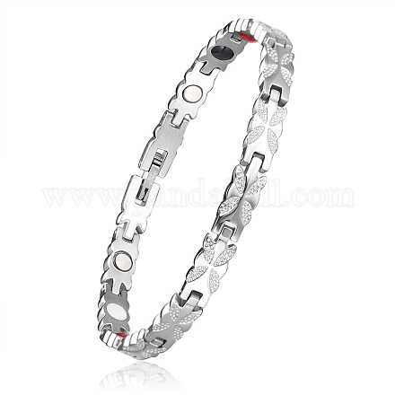 SHEGRACE Stainless Steel Panther Chain Watch Band Bracelets JB679A-1