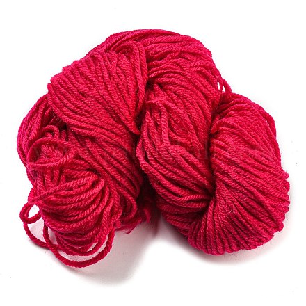Cotton Yarn  for Weaving  Knitting & Crochet  Red  2~3mm PW-WG52221-01-1