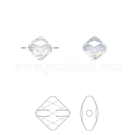 Perles de cristal autrichien 5054-6mm-001BLSH(U)-1