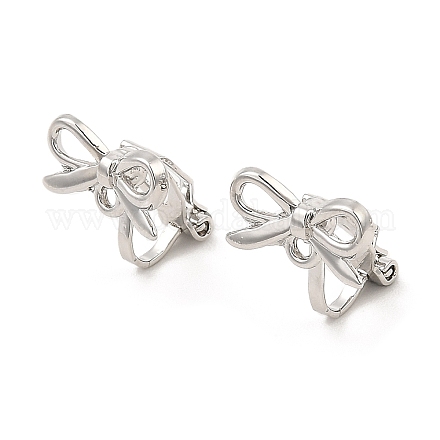 Alloy Clip-on Earring Findings FIND-L015-002P-1