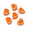 Handmade Lampwork Beads, Orange, Orange, 18~18.5x13.5x7.5~9mm, Hole: 1.8mm
