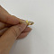 Brass Micro Pave Clear Cubic Zirconia Finger Rings, Real 14K Gold Plated, Letter L, Inner Diameter: 20mm