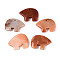 Natural Red Aventurine Big Pendants, Zuni Bear Charms, 36~44x48~55x7mm, Hole: 3~3.5mm