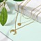 304 Stainless Steel 3 Layer Necklaces, Star & Moon Pendant Necklaces for Women, Real 18K Gold Plated, 15.75 inch(40cm)