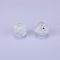 Hexagonal Silicone Focal Beads, White, 23x17.5x23mm, Hole: 2.5mm