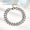 Punk Style 304 Stainless Steel Curn Chain Bracelets for Women, Stainless Steel Color, 6-3/4 inch(17.3cm)