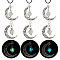 DIY Synthetic Luminous Stone Moon Cage Necklace Making Kit, Including Alloy Pendants, PU Leather Cord, Antique Silver, 24Pcs/box