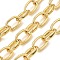 Brass Cable Chains, Long-Lasting Plated, Rack Plating, Lead Free & Cadmium Free, Unwelded, Real 18K Gold Plated, 13x8.5x3mm, Hole: 4mm