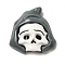 Halloween Theme Cartoon Resin  Cabochons, Skeleton, 22.5x22.5x6.8mm