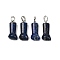 Natural Lapis Lazuli Pendants, Hand Charms, with Brass Snap on Bails, Platinum, 24x10.5x6.5mm, Hole: 7x4mm