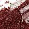 TOHO Round Seed Beads, Japanese Seed Beads, (25D) Silver Lined Garnet, 15/0, 1.5mm, Hole: 0.7mm, about 15000pcs/50g
