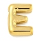 Ion Plating(IP) 304 Stainless Steel Pendants, Balloon Letter Charm, Golden, Letter E, 20.5x15.5x5mm, Hole: 2.5x2mm