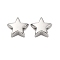 304 Stainless Steel Beads, Star, Anti-Tarnish, Stainless Steel Color, 9.5x9.5x4.5mm, Hole: 2.5mm