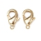 Brass Lobster Claw Clasps, Cadmium Free & Lead Free, Real 24K Gold Plated, 19x11x4.5mm, Hole: 2.2mm