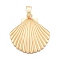 Plating Alloy Big Pendants, Shell Shape Charms, Lead Free & Nickel Free & Cadmium Free, Golden, 56.5x54.5x7.5mm, Hole: 5
~5.5x11.5~12mm