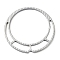 Rack Plating Alloy Pendants, Ring, Platinum, 38x1.5mm, Hole: 30mm