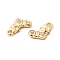 Christmas Alloy Rhinestone Charms, Golden, Christmas Socking, 12.5x9.5x2.8mm, Hole: 1.4mm
