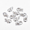 Zinc Alloy Lobster Claw Clasps, Cadmium Free & Nickel Free & Lead Free, Silver Color Plated, 14x8mm, Hole: 1.8mm