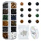 DIY Natural & Synthetic Gemstone Round Beads Stretch Bracelets Making Kits, 4mm, Hole: 0.7~1mm