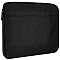 Canvas with Polycotton Carry Case Bags, Rectangle, Black, 340x235x17.5mm