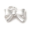 925 Sterling Silver Bowknot Charms, with Jump Rings & 925 Stamp, Silver, 10x13x4mm, Hole: 3mm