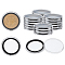 Plastic Coin Storage Boxes, Flat Round, Clear, 51.5x6.5mm, Inner Diameter: 37mm