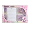 Paper Notebooks, with Clips and Tie Rings, Pearl Pink, 239x165mm