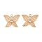 Brass Micro Pave Clear Cubic Zirconia Pendants, Cadmium Free & Nickel Free & Lead Free, Butterfly, Real 18K Gold Plated, 15x19x2mm, Hole: 1.5mm