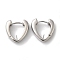 Brass Stud Earring Findings, Platinum, 14.5x5mm, Pin: 0.9mm
