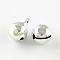 PVD Vacuum Plating Brass Bell Charms Pendants, Silver, 13x10mm, Hole: 1.5mm