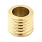 304 Stainless Steel European Beads, Large Hole Beads, Grooved Column, Golden, 8x6.5mm, Hole: 5mm