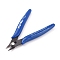 Carbon Steel Wire Flush Cutters, Electronic Model Sprue Wire Clippers, Side Cutting Nippers, for Precision Cutting Needs and 3D Printer, Royal Blue, 128x79x13mm