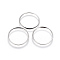 Tarnish Resistant 304 Stainless Steel Linking Rings, Ring, Stainless Steel Color, 20x0.5mm