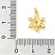 Снежинка настоящая 18-каратная позолоченная стойка покрытие латунь микро паве кубические цирконии подвески шармы KK-S396-11B-3