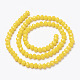 Chapelets de perles en verre opaque de couleur unie EGLA-A034-P4mm-D04-2