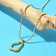 Ионное покрытие(ip) 304 нержавеющая сталь самородки подвески ожерелья NJEW-K255-13G-1