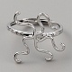 Componenti anello in ottone regolabile&nbsp;FIND-WH0155-002C-1